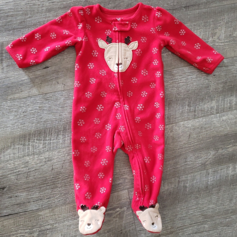 Carter's 6-9mths Fleece Deer Sleeper